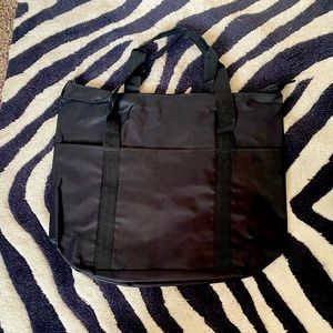 NWOT black canvas tote
